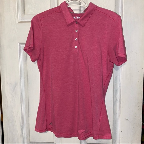 2/$15 Adidas Pink Golf Polo - Picture 2 of 5
